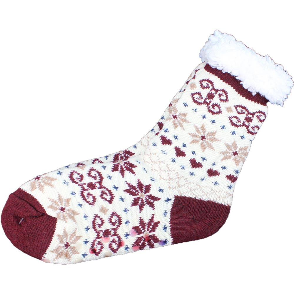 Cool Gift, Womens Slipper Socks Winter Warm Fleece, Available in Different Colors
