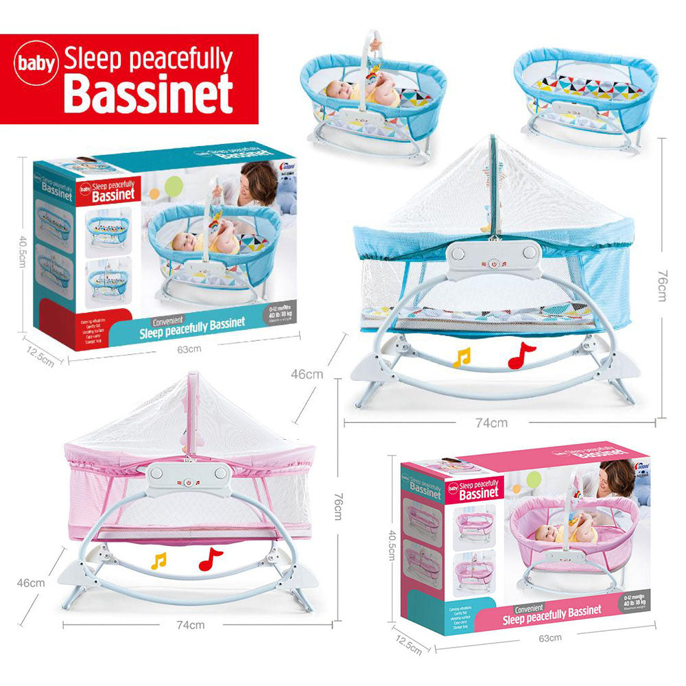 Cool Gift, Newborn Electric Musical Sleeping Peacefully Bassinet Swing, Available in Different Colors