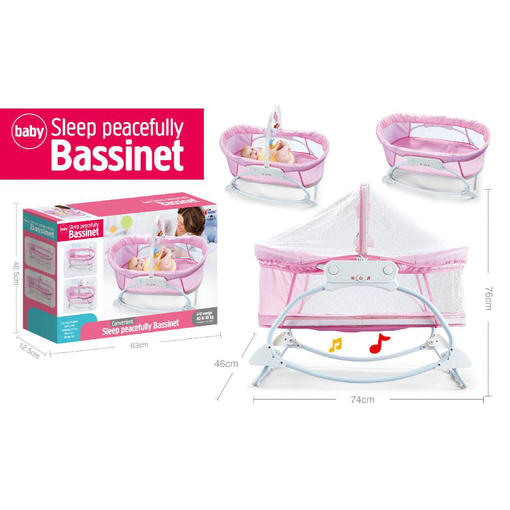 Cool Gift, Newborn Electric Musical Sleeping Peacefully Bassinet Swing, Available in Different Colors