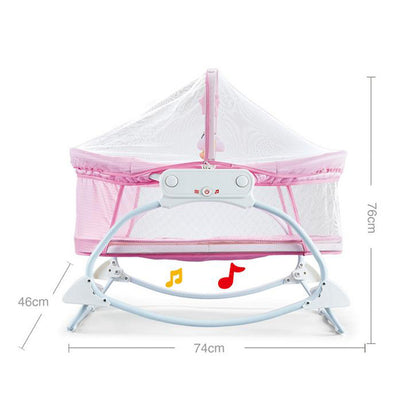 Cool Gift, Newborn Electric Musical Sleeping Peacefully Bassinet Swing, Available in Different Colors