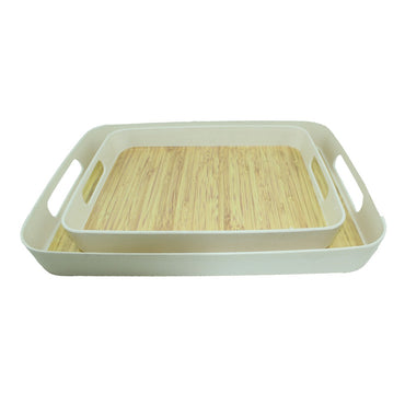 Cool Gift, Tray Wooden Melamine Dinnerware, Available in Different Sizes