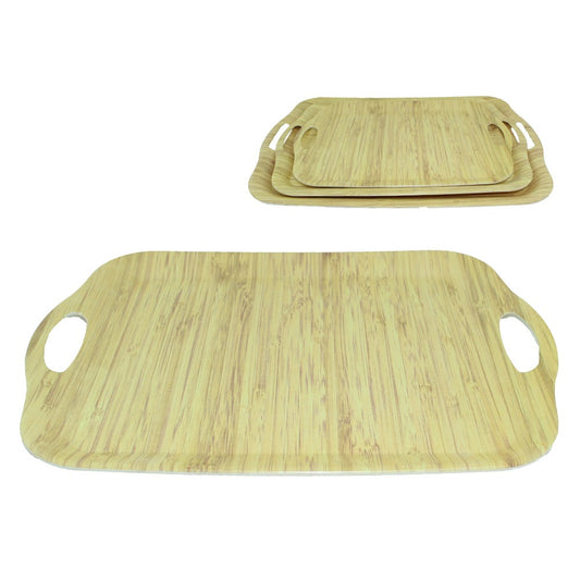 Cool Gift, Tray Wooden Melamine Dinnerware, Available in Different Sizes
