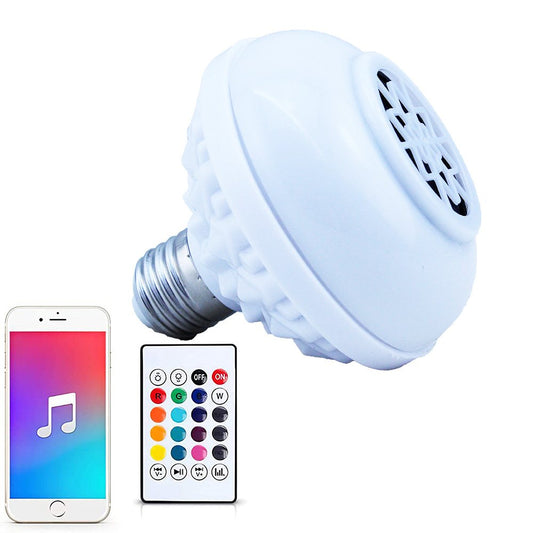 Cool Gift, Led Music Bulb Bluetooth Speaker With Remote