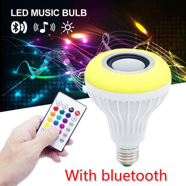 Cool Gift, Led Music Bulb Bluetooth Speaker With Remote