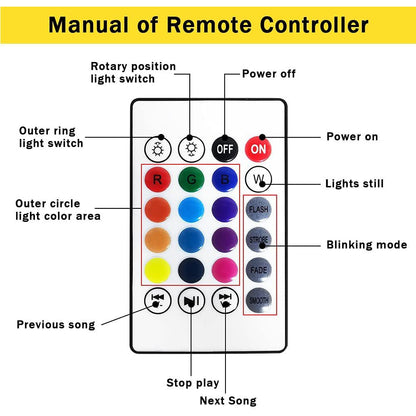 Cool Gift, Disco Ball Light Bluetooth With Remote Control