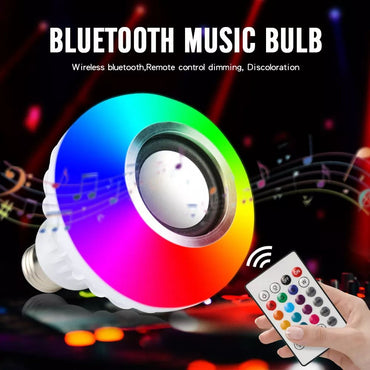 Cool Gift, Led Music Bulb Bluetooth Speaker With Remote