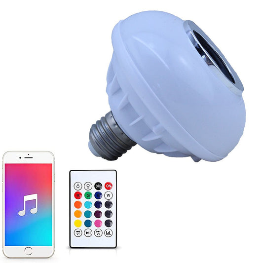 Cool Gift, Led Music Bulb Bluetooth Speaker With Remote