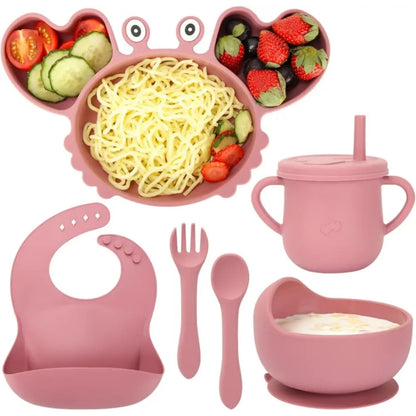 Babysilicone Tableware Set, Available in Different Colors