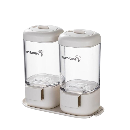 Cool Gift, Double Seasoning Jars Set Measuring
