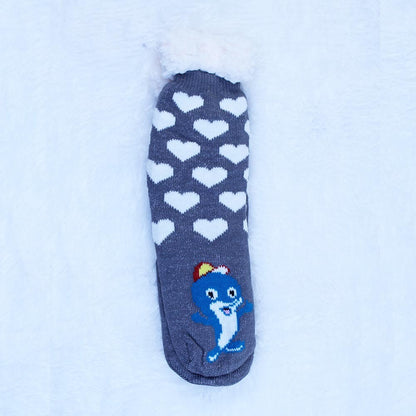 Cool Gift, Kids Sherpa Winter Fleece Lining Socks, Available in Different Models