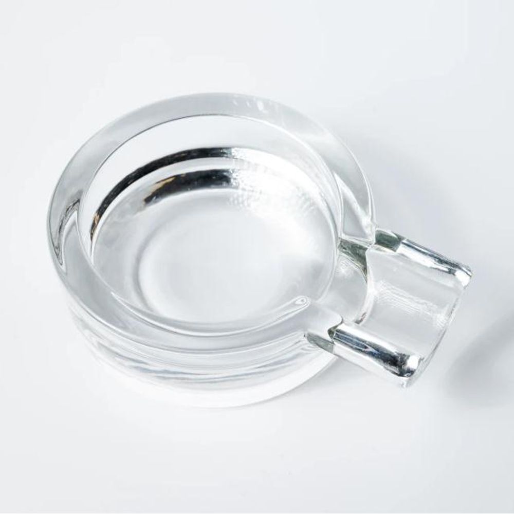 Small Round Glass Ashtray For 1 Cigar
