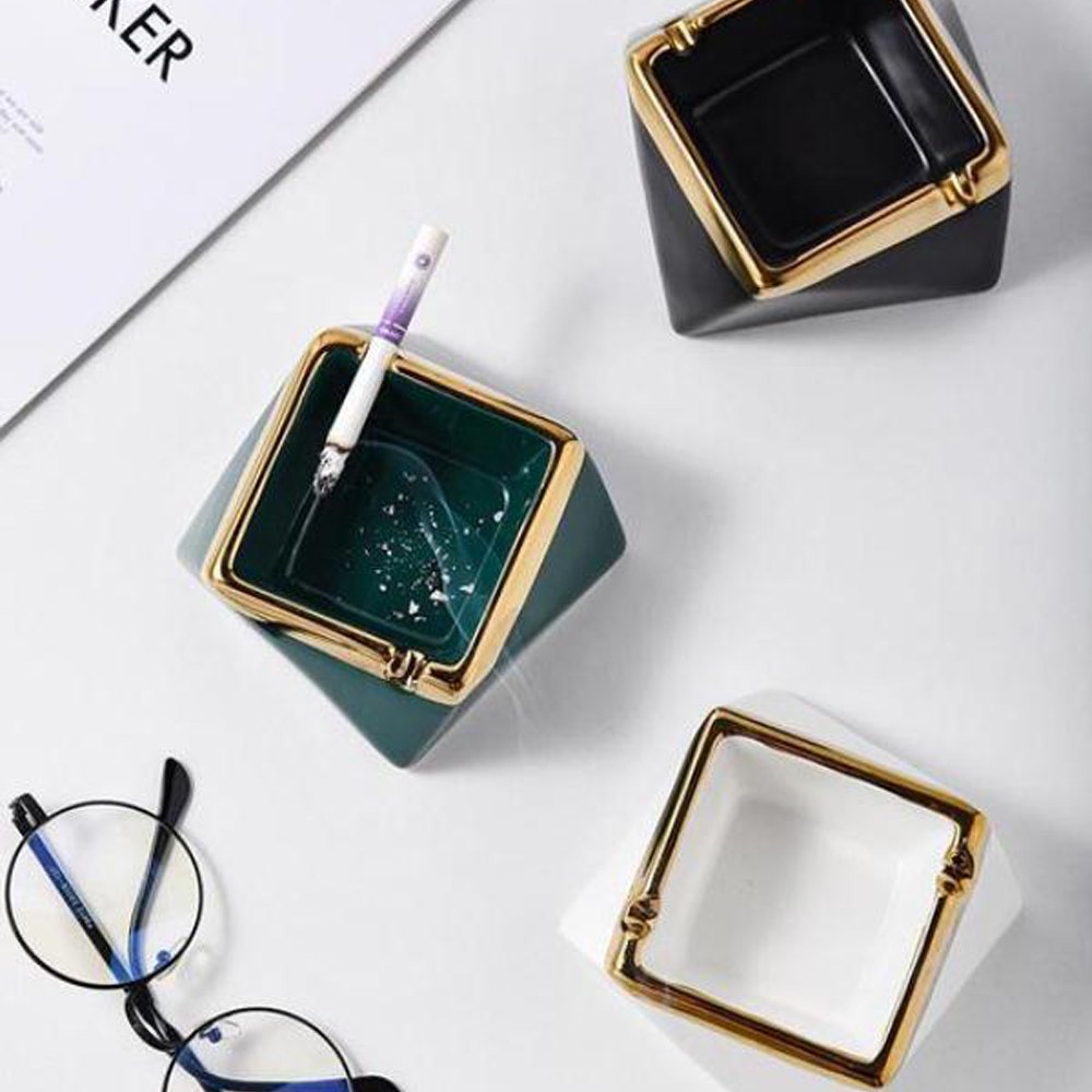 Cool Gift, Luxury Ceramic Ashtray, Available in Different Colors