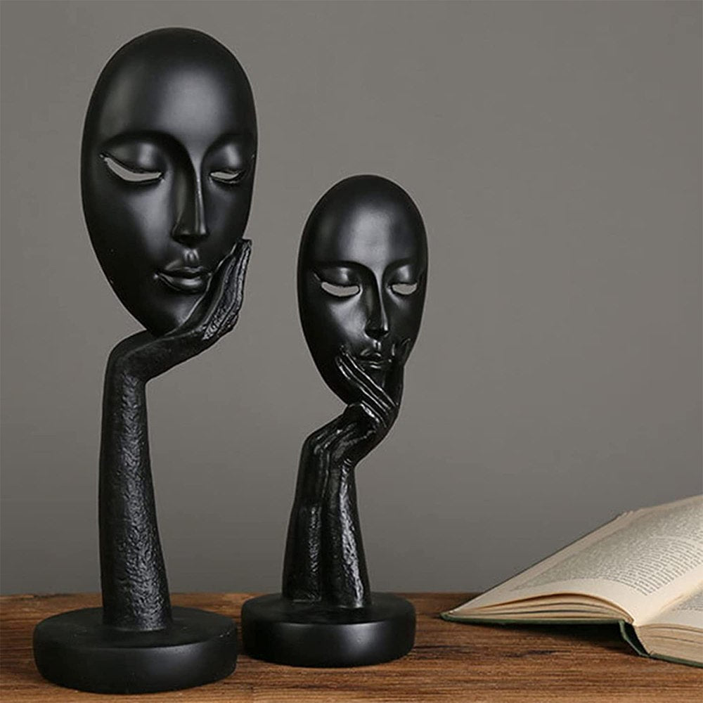 Cool Gift, Lady Face Human Statue For Home, Available in Different Colors