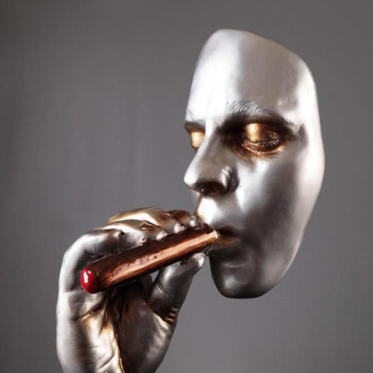 Cool Gift, Abstract Sculptures Smoking Cigar