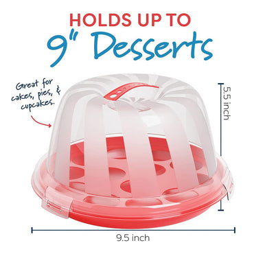 Cool Gift, Cupcake Carrier With Lid And Handle, Available in Different Colors