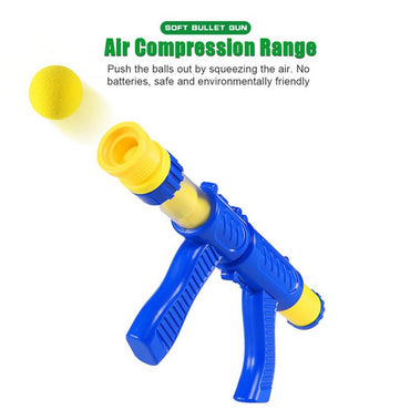 Cool Gift, Blaster-automatic 971-3 Air powered gun, shoots soft balls