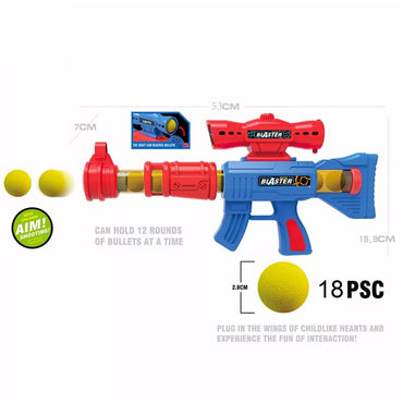 Cool Gift, Blaster-automatic 971-13 Air powered gun, shoots soft balls
