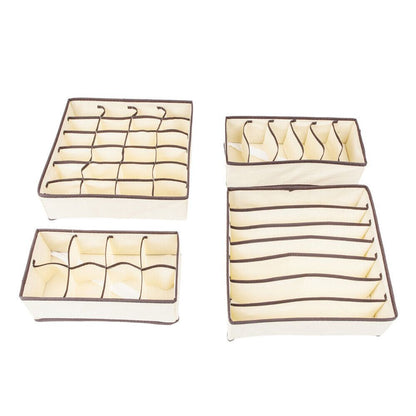 Cool Gift, 4 PCS/SET Foldable Storage Drawer Organizer
