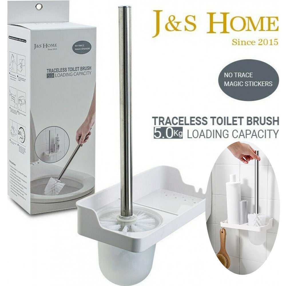 J&S Home, Plastic Toilet Brush Set with Holder, JS185017