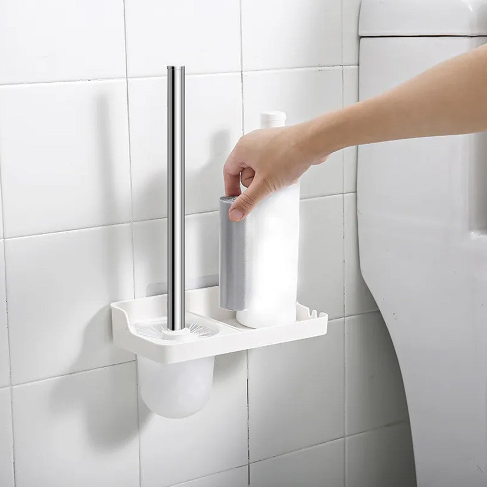 J&S Home, Plastic Toilet Brush Set with Holder, JS185017