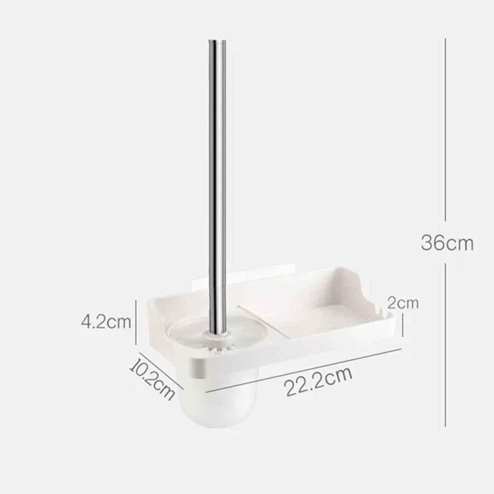 J&S Home, Plastic Toilet Brush Set with Holder, JS185017