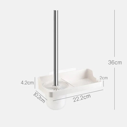 J&S Home, Plastic Toilet Brush Set with Holder, JS185017