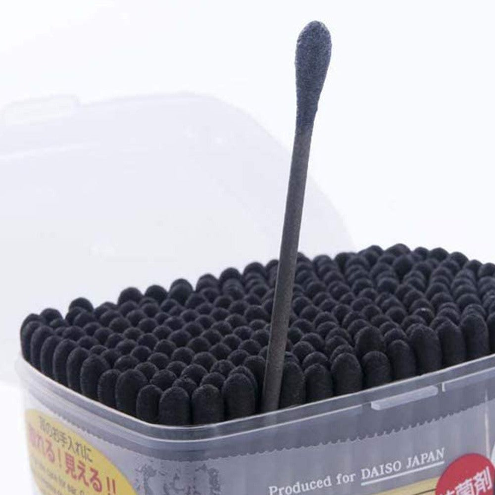 J&S Home, Natural Black Double Tipped Organic Cotton Buds, Available in Different Sizes