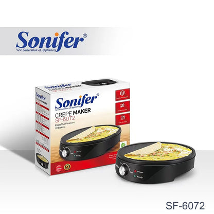 Sonifer, SF-6072, Crepe Maker Black 1200 W