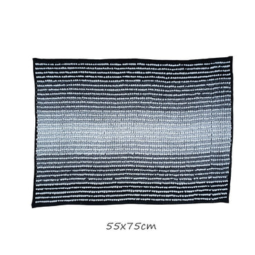 Cool Gift, Chunky Bobble Bath Mat In Merlin Stripe  55X75Cm, Available in Different Colors