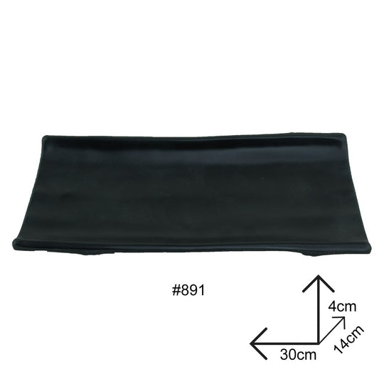 Cool Gift, Plates Black Melamine Dinnerware
