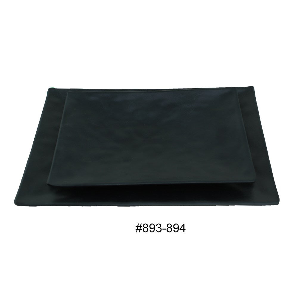 Cool Gift, Plates Black Melamine Dinnerware, Available in Different Sizes