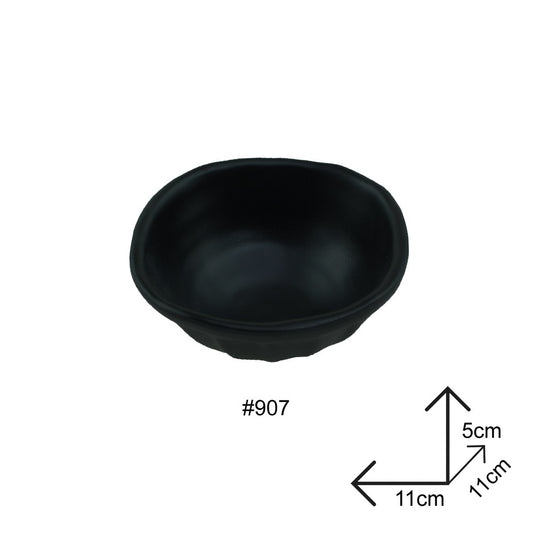 Cool Gift, Sauce Dip Bowl Black Melamine Dinnerware