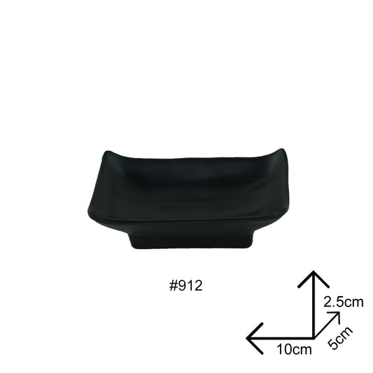 Cool Gift, Sauce Dip Bowl Black Melamine Dinnerware