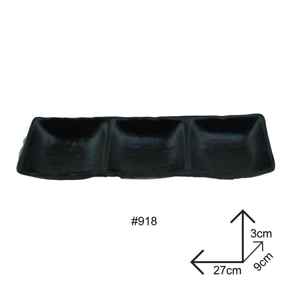 Cool Gift, Sauce Dip Plate Black Melamine Dinnerware