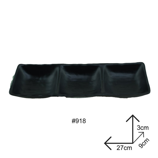 Cool Gift, Sauce Dip Plate Black Melamine Dinnerware
