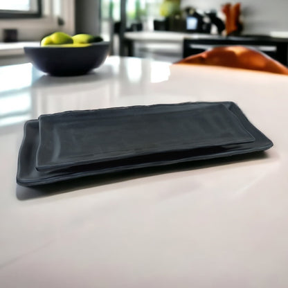 Cool Gift, Black Melamine Dinnerware