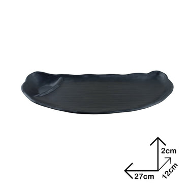 Cool Gift, Serve Plate Black Melamine Dinnerware, Available in Different Sizes