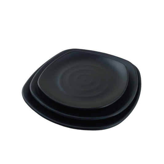 Cool Gift, Dinner Plate Black Melamine Dinnerware, Available in Different Sizes