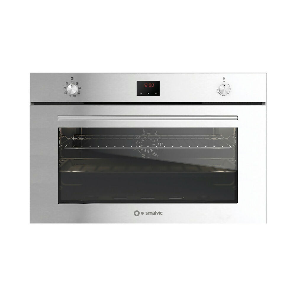 Smalvic 90cm Built-In Gas Oven with Gas Grill - [Stainless Steel], F90GGX2F