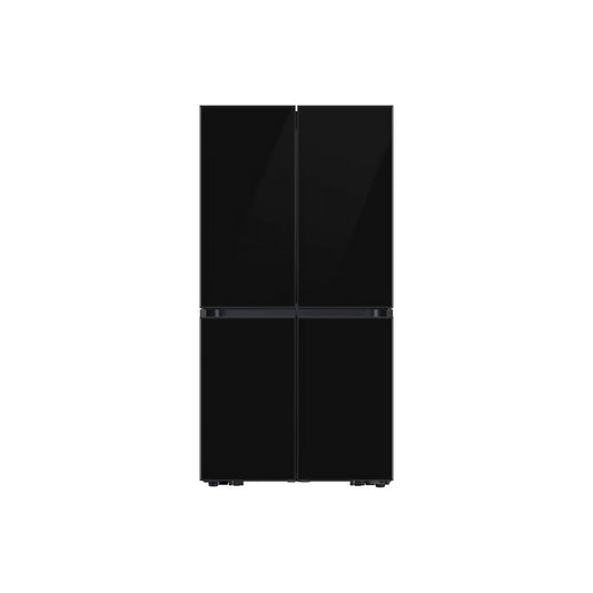 Samsung Bespoke T Style Black Glass French Door Refrigerator, 602L Net Capacity, RF65DB90B022LV
