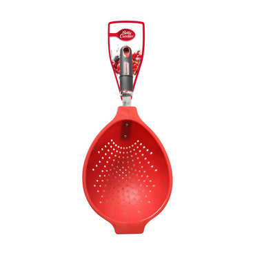Betty Crocker Colander, High-Quality Materials With Soft, Non-Slip Tpr Handle, Easy To Clean (40x18x8.5cm) [Red], BC4001