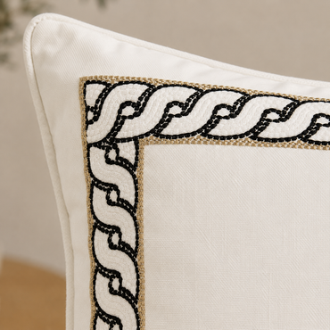 Karaca Home Belkis Zeugma Embroidered Filled Cushion, 200.18.01.0267