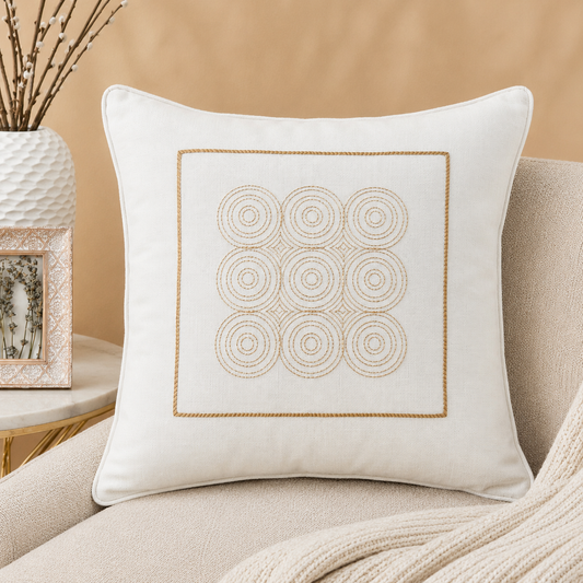 Karaca Home Atlas Zeugma Embroidered Filled Cushion 45 x 45 cm, 200.18.01.0265