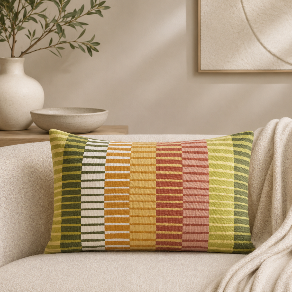 Karaca Home Moreno Patterned Cushion 35 x 55 cm, 200.22.14.0501