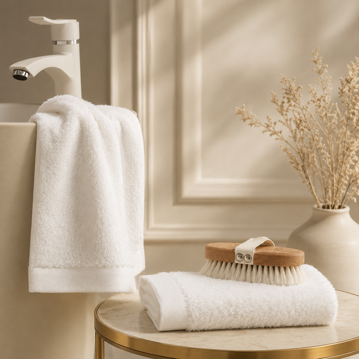Karaca Home Paul 2-Piece Hand & Face Towel Set