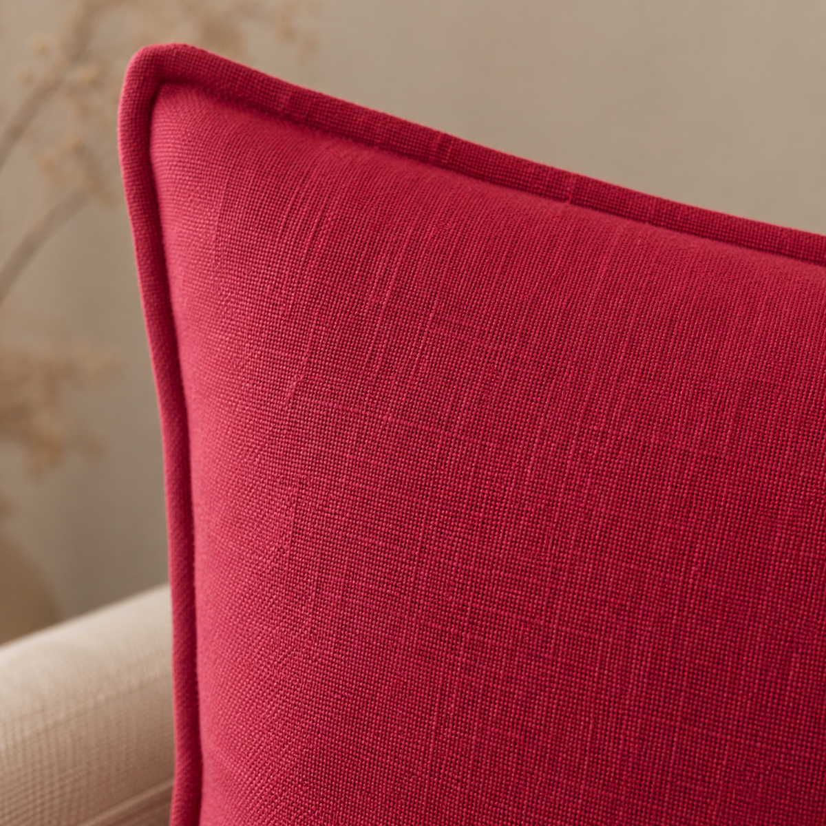 Karaca Home Mood Plain Coral Filled Cushion 45 x 45 cm, 200.18.01.0681
