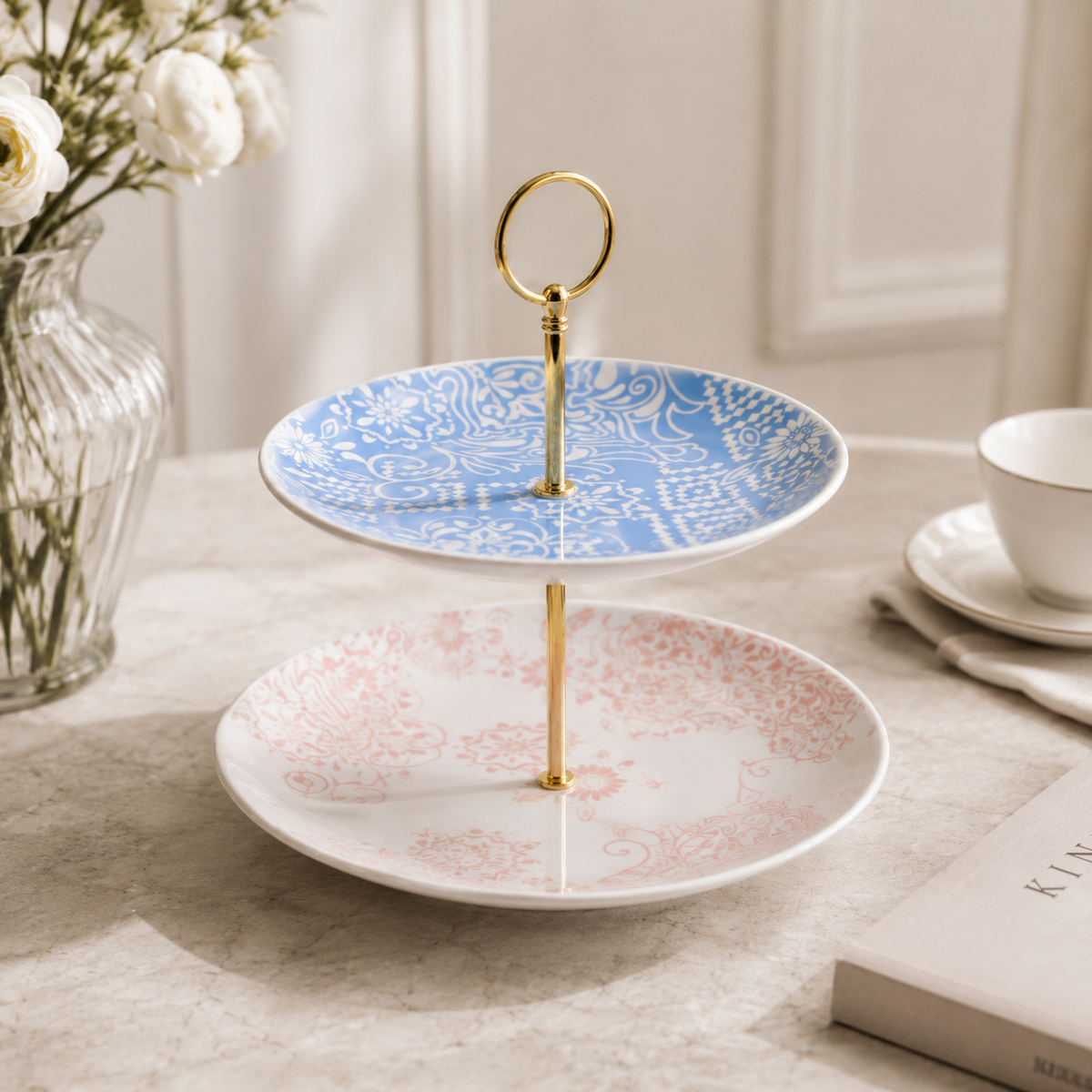 Karaca Elodie Cookie Stand Serving Platter, 153.03.07.5599