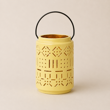 Karaca Home Joyful Lantern Yellow 16 cm, 300.22.02.0034