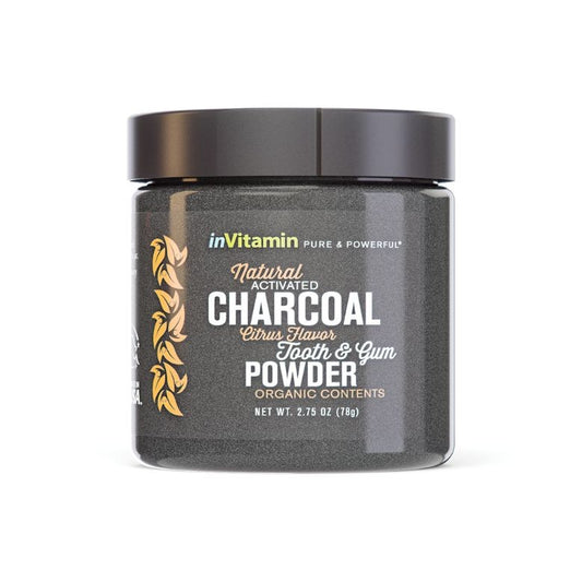 Invitamin, All Natural Activated Charcoal Tooth And Gum Powder Citrus Flavor