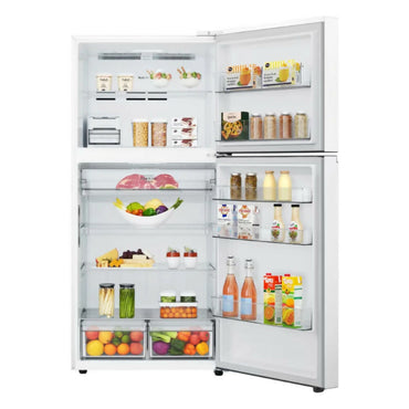 LG Fridge Top Mount 29CFT, Linear Compressor, Hygiene Fresh - [White], GRB-862BVWB